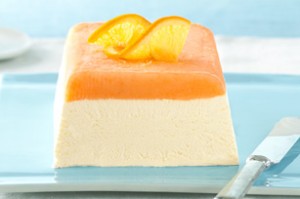 sobremesa gelada cremosa de laranja