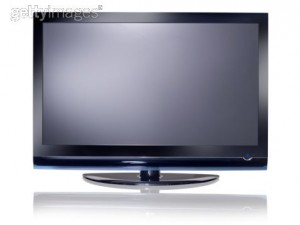 televisão de tela plana